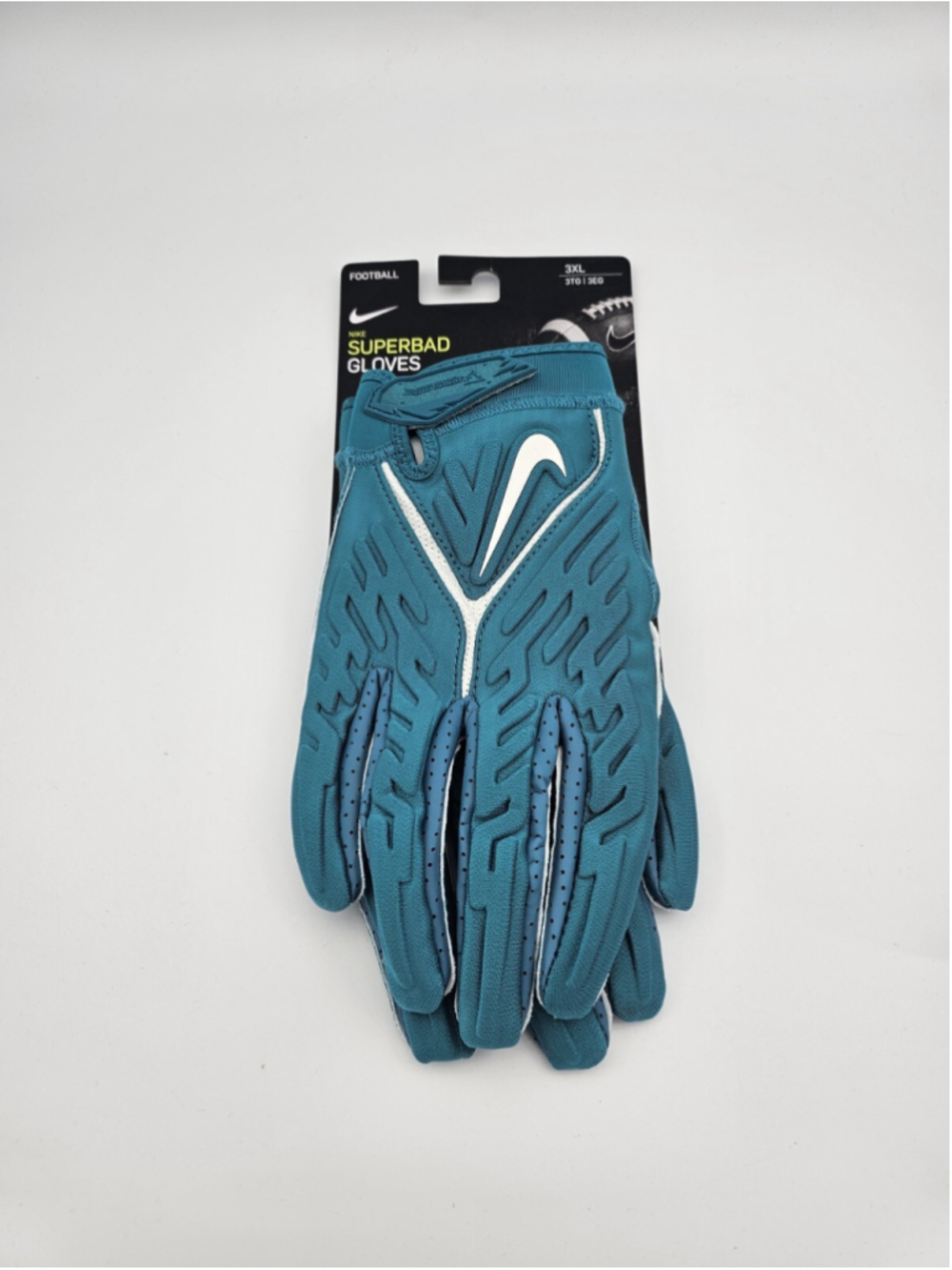 Nike Superbad 6.0 Football Gloves Padded Teal Green DX4520-409 Men Size 3XL